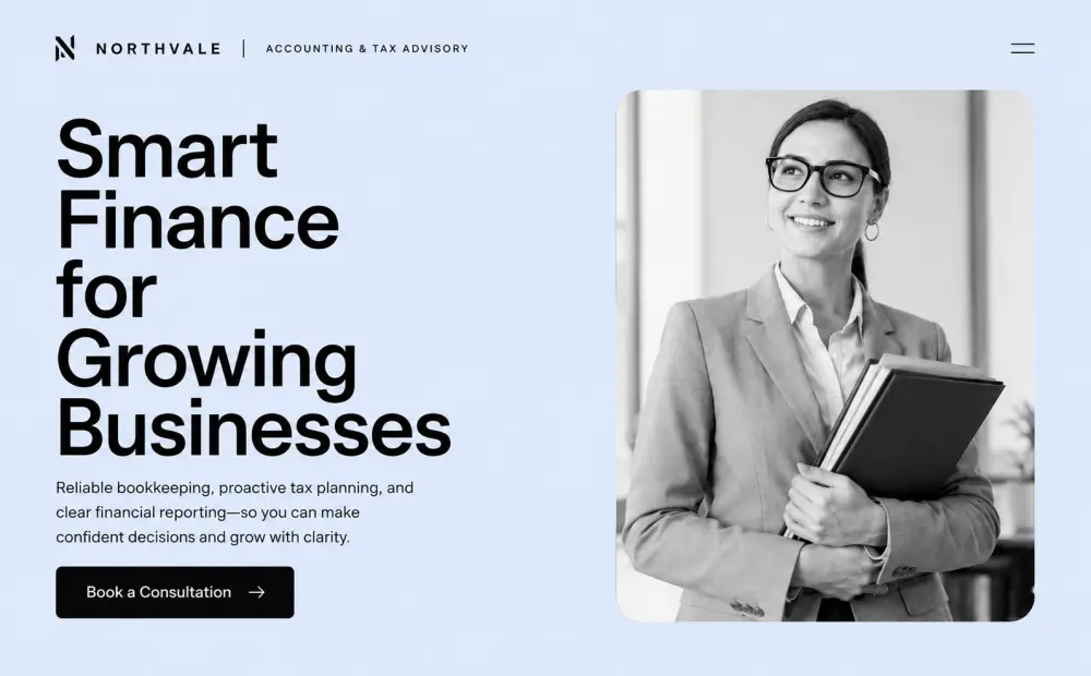 Northvale — concept website preview