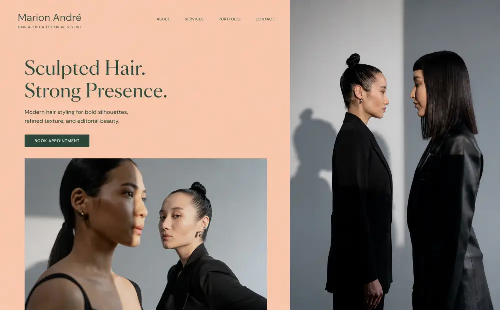Maison André — concept website preview